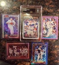 Chicago Cubs 5 Piece. Slab, Rc, Refractors,  Inserts.