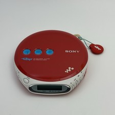 Sony Psyc D-EJ360 Red CD Walkman G-Protection Tested Working