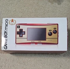Nintendo GameBoy Micro 20th Anniversary Edition Famicom Color Console Complete