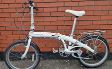 Dahon Mu P8 Foldable Bike | White | Rear Bike Rack included | 8 Speed |