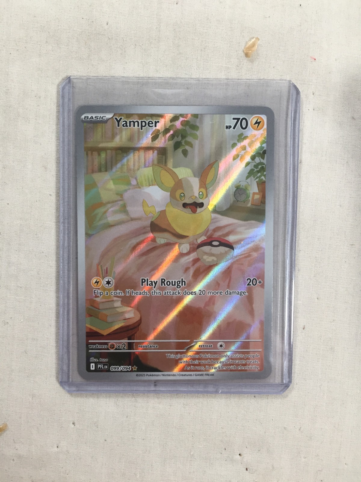 Yamper 99/94 Phantasmal Flames Pokemon Card