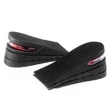 Height Increase Insole 3-Layer Air Cushion Heel Insert Lift Half Pad, Black