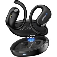 Open Ear Earbuds, 50H Open Ear Headphones Bluetooth 5.4, IPX6 Open Ear buds W...