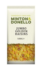 Minton & Donello Golden Raisins 6 x 500g 9.98 per kilo