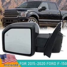 For 2015-2020 Ford F-150 Power Folding Memory Blind Spot Driver Left Side Mirror