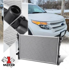 Aluminum Core Radiator OE for 10-19 Ford Explorer Flex Lincoln MKT 3.5L 3.7L