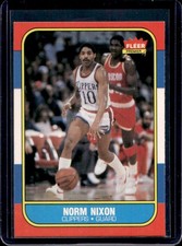 1986-87 Fleer Norm Nixon #80 Clippers