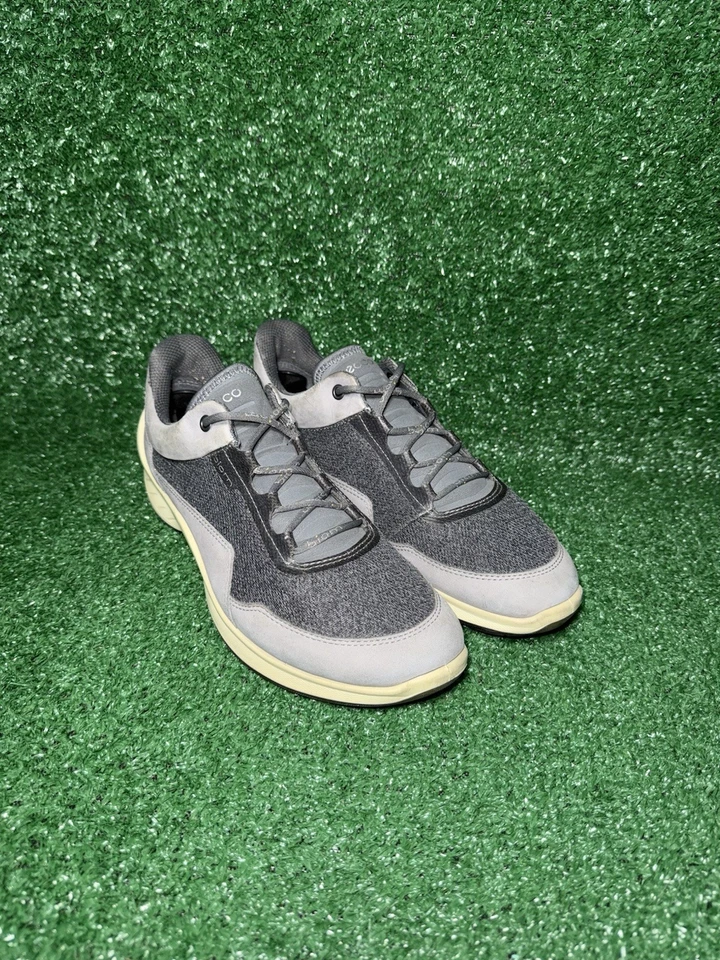 Zapatillas deportivas Ecco Biom Fjuel para mujer talla 8 gris beige blanco Foto 2 de 4