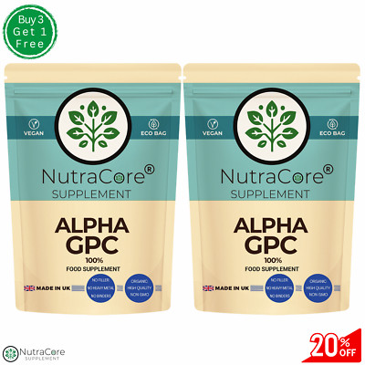 Alpha 100% GPC 500mg Kapseln - effektiv & pflanzlich - kognitive & sportlerunterstützung - 180 Kapseln