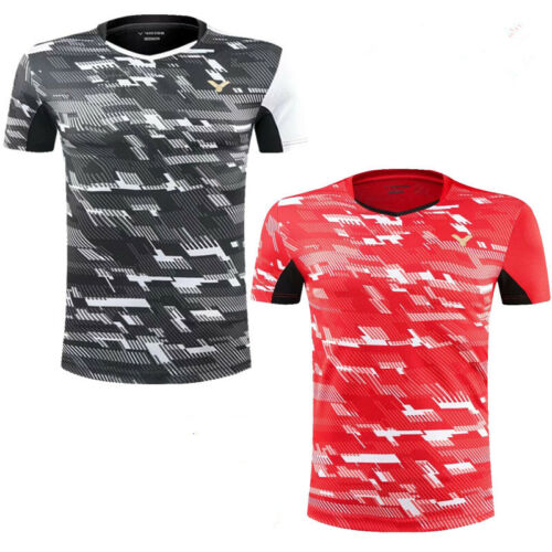 New victor Jersey short sleeve Tops tennis Clothing Men's badminton T-shirt  302 - Afbeelding 1 van 13