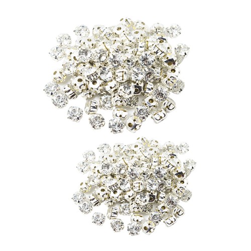 100x Crystals Rhinestone Loose Faceted Beads Embellishment Sew On Crafts 7mm - Picture 3 of 12