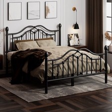 Twin Full Queen Size Metal Platform Bed Frame with Headboard and Footboard
