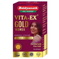 Baidyanath VITA EX GOLD WOMEN 20 Capsules Boosts Stamina, Sensitivity
