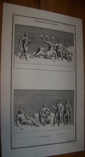 1724 ROME ROMAN SOLDIER ENGRAVING ANTIQUE PRINT PLATE COPPER ENGRAVED