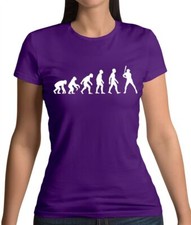 Evolution of Man Baseball - Womens T-Shirt - Base Ball Player Bat Love