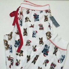 PJ Salvage Pajama Lounge Sleep Pants Dogs with hats  sweaters jogger bottoms