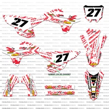 compatible with: Honda 2021 - 2024 CRF 450 R Island Strike Decals Graphics Kit