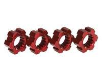 Traxxas Radmitnehmer Sechskant Alu Rot Eloxiert TRX7756R X-Maxx 8S, Xrt Vxl, X-M