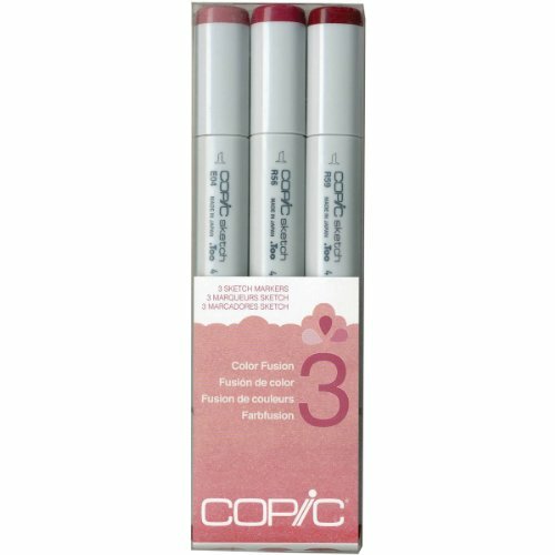 COPIC Sketch Set da 3 Pennarelli, Rosso (M8p)