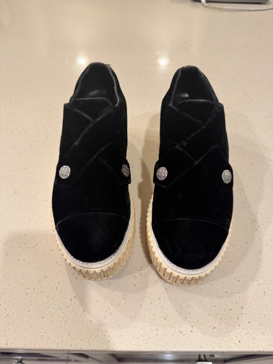 Chanel Black Velvet creepers - Ureband Legend Shoes! Size 36! | eBay