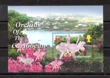 TIMBRES - MONTSERRAT - M/S - 2005 - FLEURS - ORCHIDÉES - ORCHIDÉES DES CARAÏBES