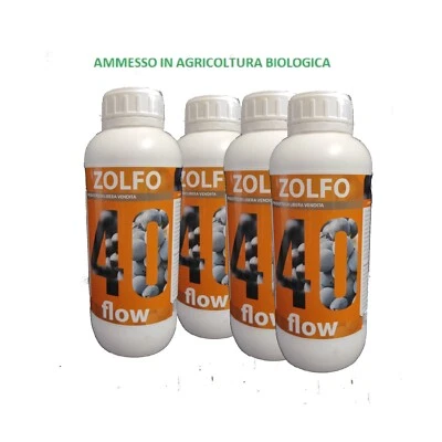 ZOLFO 40 FLOW CONCIME CE CORRETTIVO - 4 FLACONI X KG.1 (TOT KG.4) General copper