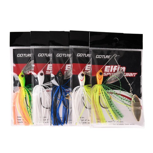 5pcs/lot Spinner Baits Double Blade Buzzbait Lead Head Crankbaits 3/0 Hook Bass - Picture 11 of 11