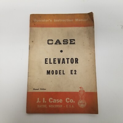 Case Elevator Model E2 Operator's Manual, 2nd Edition, Form 5447 2500 5-53
