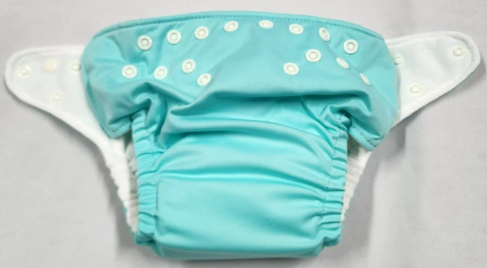 Juego de pañales de tela reutilizables Charlie Banana 2 + 2 insertos púrpura aguamarina talla única NUEVO Foto 4 de 4