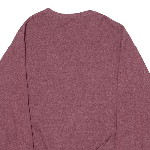 Sudadera para hombre FRUIT OF THE LOOM granate cuello redondo L - Imagen 4 de 6