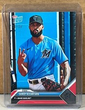 2023 TOPPS NOW Road Opening Day OD-161 SANDY ALCANTARA MARLINS Red Parallel 1/10
