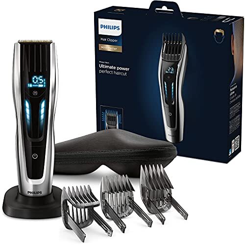 Philips Hair Clipper Serie 9000 Regolacapelli con Interfaccia Digital (w7u)