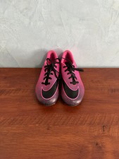 Nike Kids Bravata II Hot Pink Black Athletic Soccer Football Cleats Youth Sz 3Y