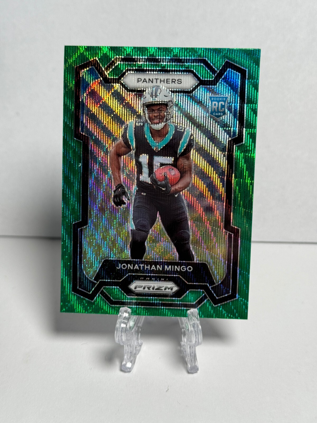 2023 Panini Prizm Jonathan Mingo RC Green Wave Carolina Panthers Rookie #312