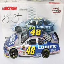 JIMMIE JOHNSON 2005 ACTION #48 LAS VEGAS RACED WIN WIN LOWE'S CHEVY XRARE!!!