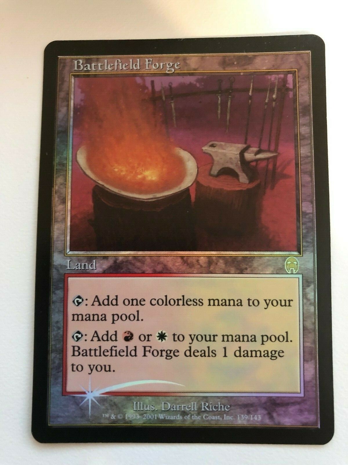 1x Foil Battlefield Forge (LP) - Apocalypse - Magic - MTG