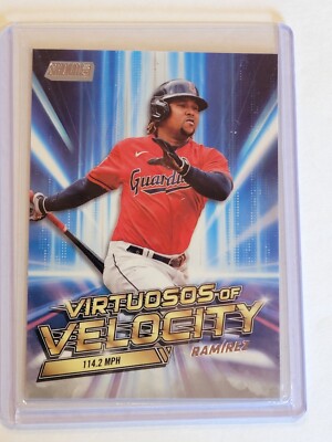 Jose Ramirez 2023 Topps Stadium Club Virtuosos of Velocity Guardians #VV-17 48