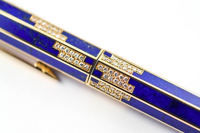 Boucheron Lapis Lazuli 18K Solid Gold with Diamonds RARE Fountain