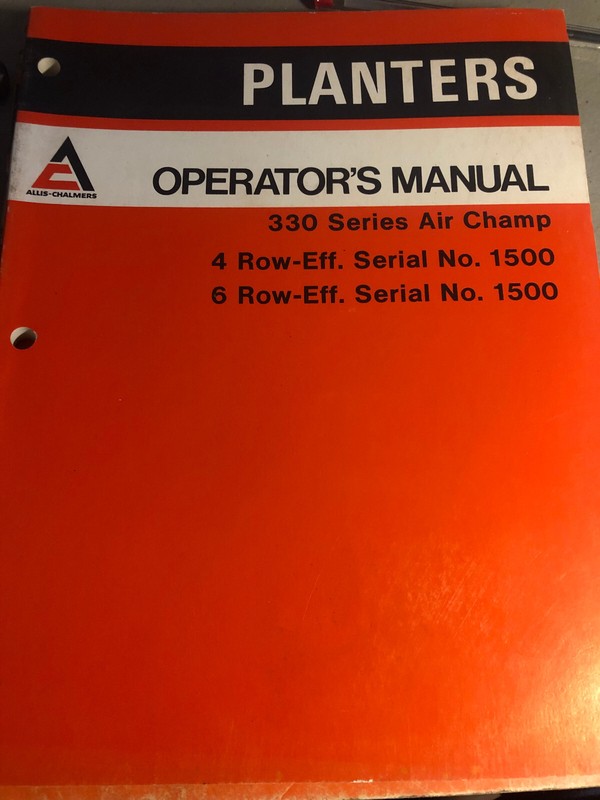 ALLIS CHALMERS 330 SERISE AIR CHAMP PLANTER