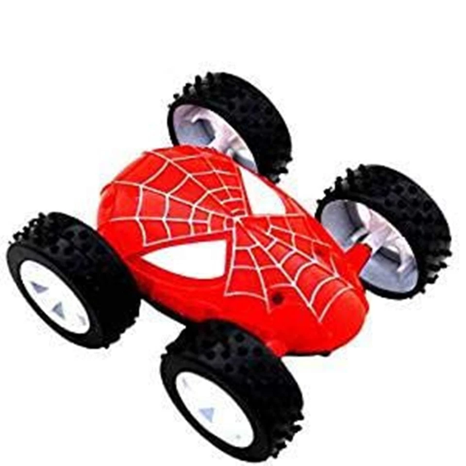 Spiderman Big Super Stylish Two-Sided Push and Stunt car for Kids (Multicolor) - Image 2 of 4