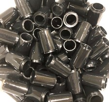  12 Premium Quality Collared Iron Ferrules Solid Black 0.75" - .355 or .370