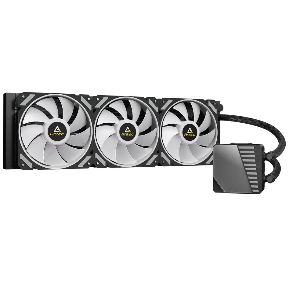 Antec Symphony 360 Liquid CPU Cooler 360mm Radiator 3 x 12cm ARGB A-RGB PWM Fans - Image 4 of 4