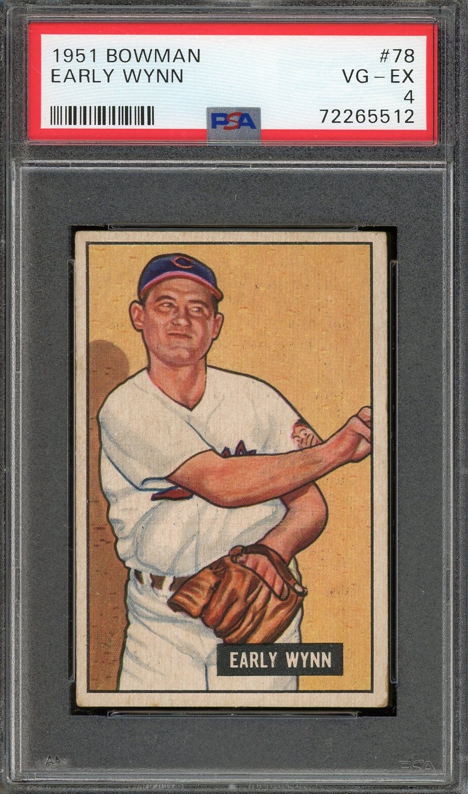 1951 Bowman Baseball #78 Early Wynn PSA 4 *d2
