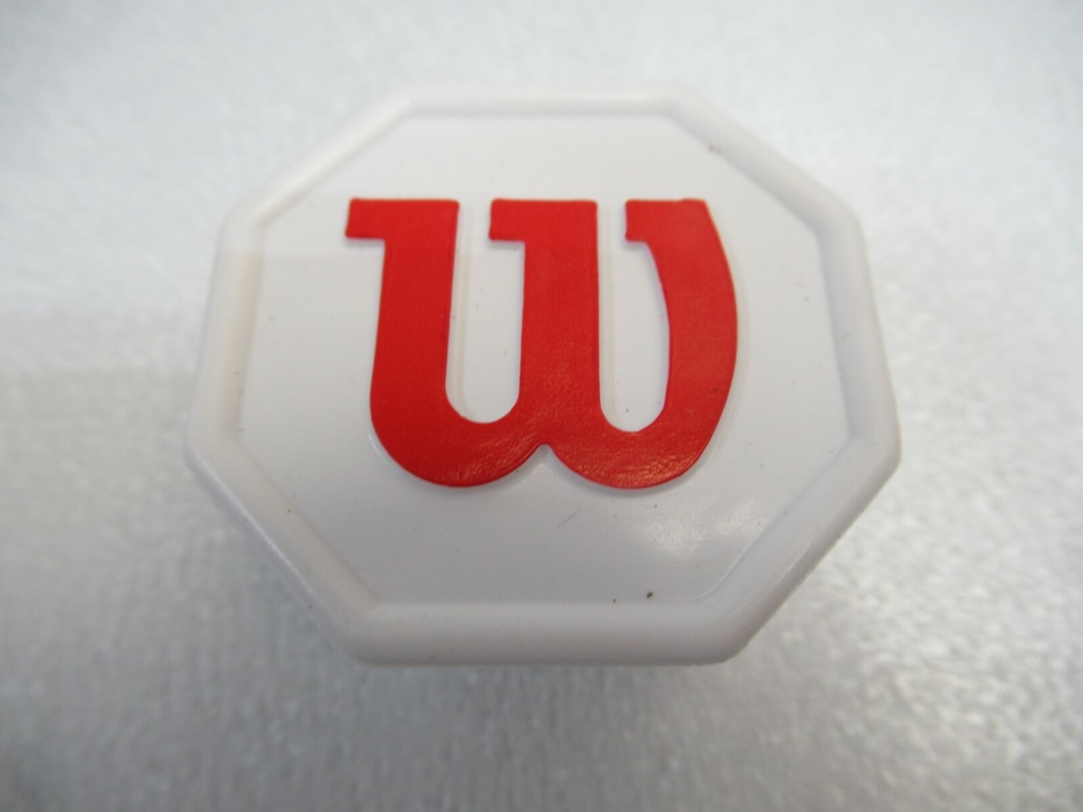 NOS* WILSON WHITE / RED OLD STYLE BUTTCAP FOR TENNIS RACQUETS