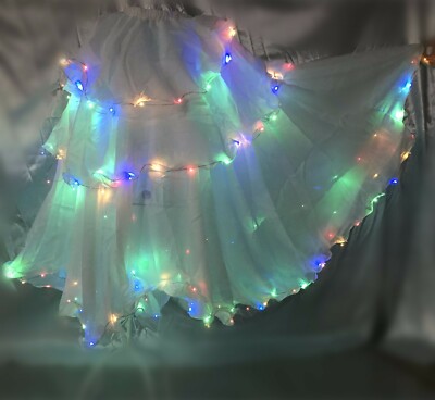 LED Dancewear Bauchtanz LED Kostüme Fancy Festival Karneval Chiffon Rock
