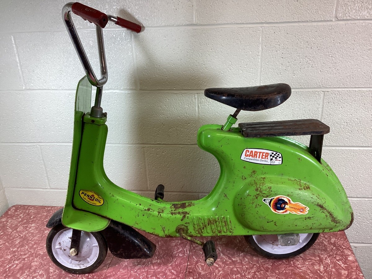 Vintage Working Garton Sonda Scrambler Child's Pedal Car Scooter