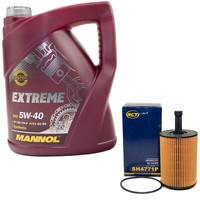 MotoröL Set 5W-40 5 Liter + ÖLfilter SH 4771 P FüR Audi TT Seat Cordoba Skoda VW