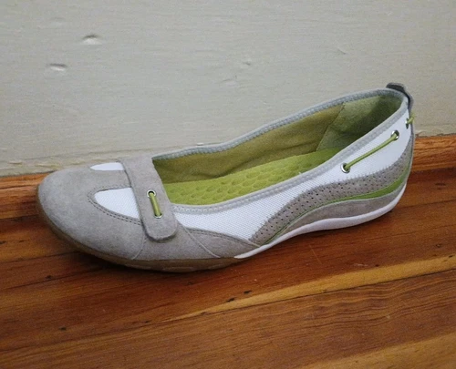 CLARKS Scarpa PRIVO by Clark's #37930 donna taglia 11M scamosciata tessuto slip on piatta comoda