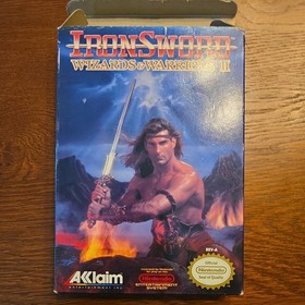 Iron Sword Wizards & Warriors II 2 Nintendo Nes completo CIB