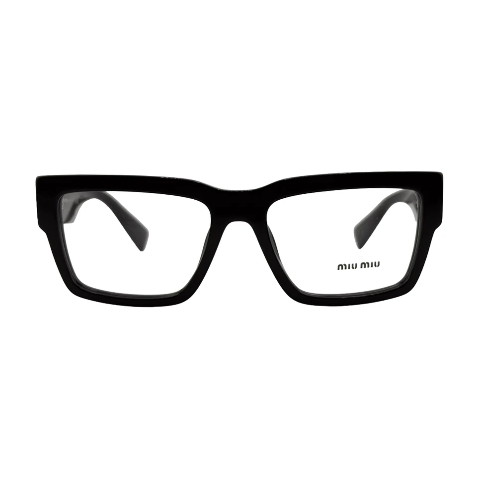 Monturas ópticas negras Miu Miu MU 02XV 52mm 17mm 140mm Foto 2 de 4